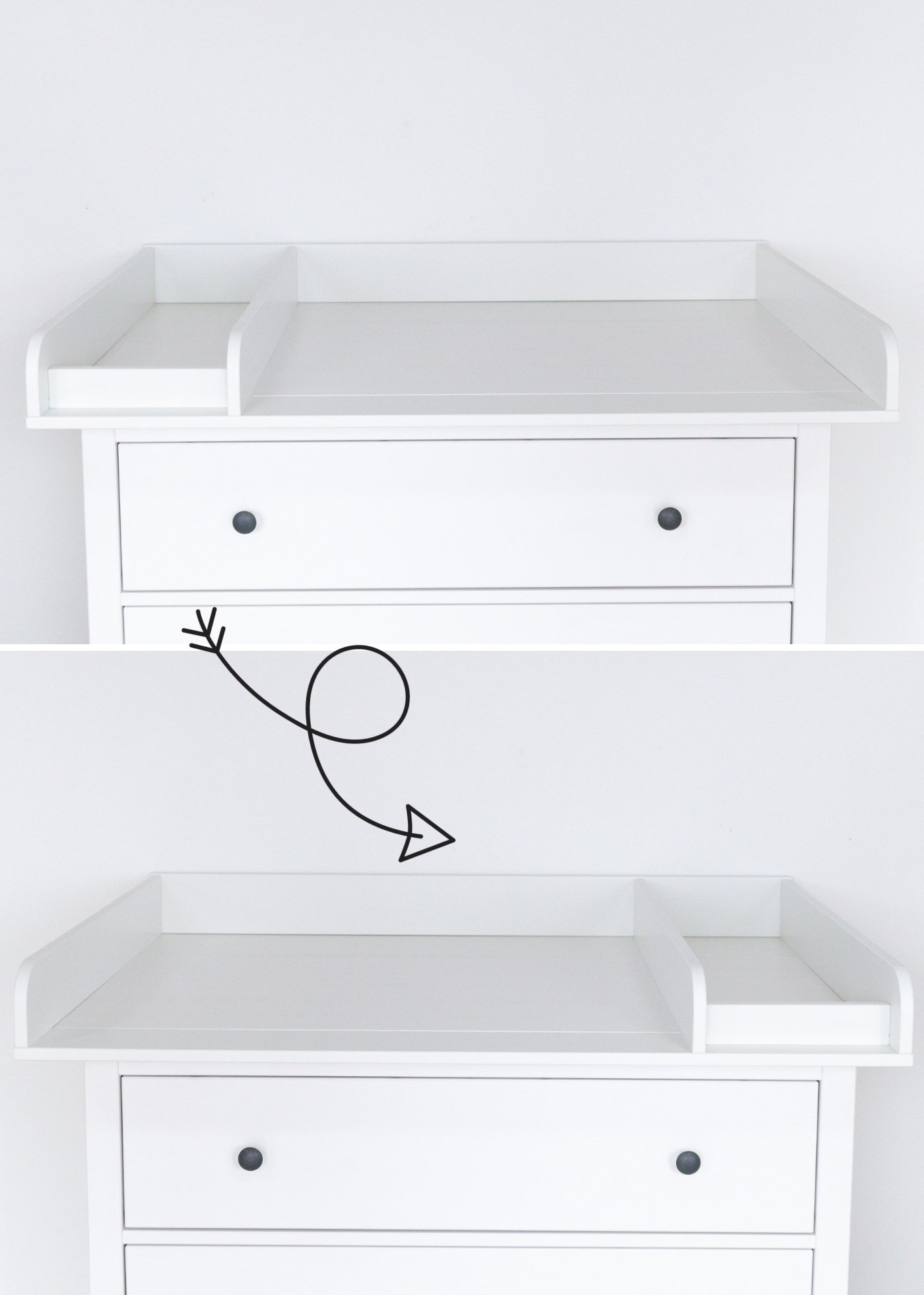 Set for IKEA HEMNES as changing unit in eucalyptus (5 products)